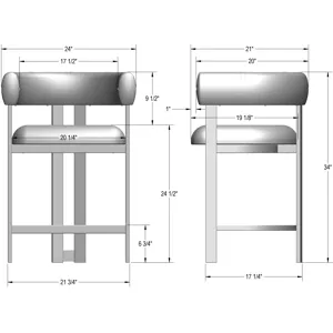 Clarissa Non Swivel Stool