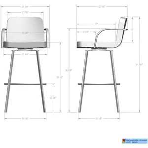 Tricia Swivel Stool - Bar Height
