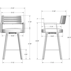 Albert Swivel Stool - Counter Height