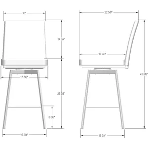 Dorian Swivel Stool - Counter Height