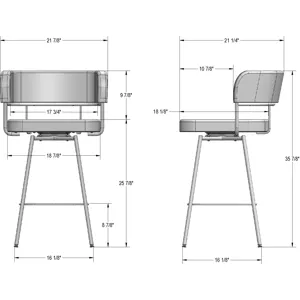 Enya Swivel Stool - Counter Height