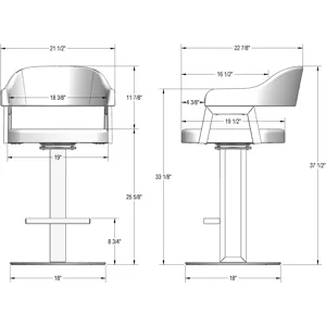 Jayden Swivel Stool - Counter Height