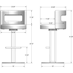 Ingrid Swivel Stool - Bar Height