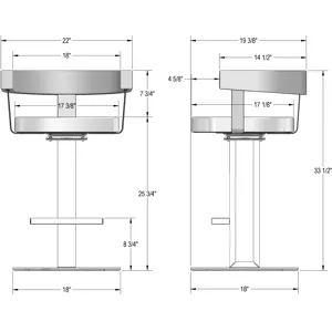 Garrison Swivel Stool - Counter Height