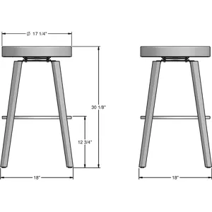 Walden Swivel Stool - Bar Height