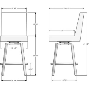 Darlene Swivel Stool - Counter Height