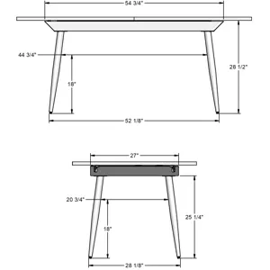 Richview Extendable Table Base For Butterfly Leaf Tabletop