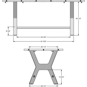 Parade Pub Table Base - Counter Height