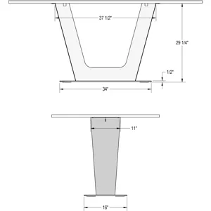 Amelia Table Base