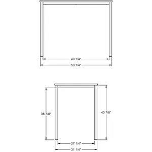 Azilis Pub Table Base - Bar Height