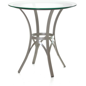 Kai Pub Table Base With Solid Wood Accent