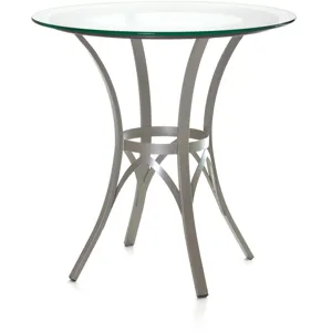 Kai Pub Table Base With Solid Wood Accent