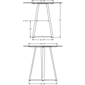 Dirk Pub Table Base