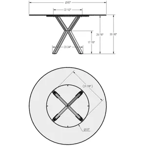 Asterisk Table Base