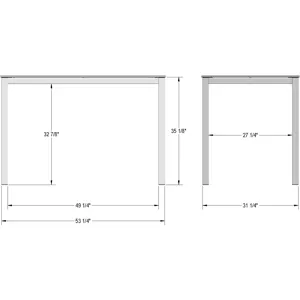 Azilis Pub Table Base - Counter Height