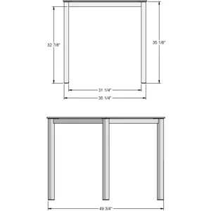 Carbon Pub Table Base - Counter Height