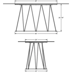 Calypso Oval Table Base