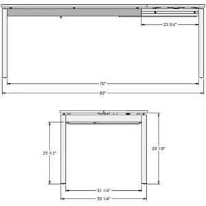 Zenith Extendable Table Base