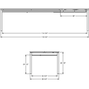 Zenith Extendable Table Base