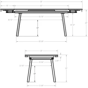 Lewis Extendable Table Base