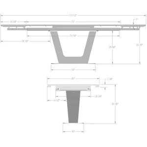 Amelia Extendable Table Base
