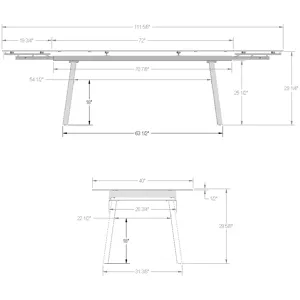 Lewis Extendable Table Base