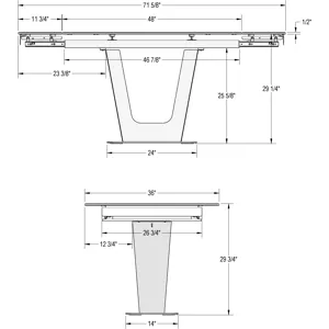 Amelia Extendable Table Base