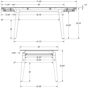 Amos Extendable Table Base