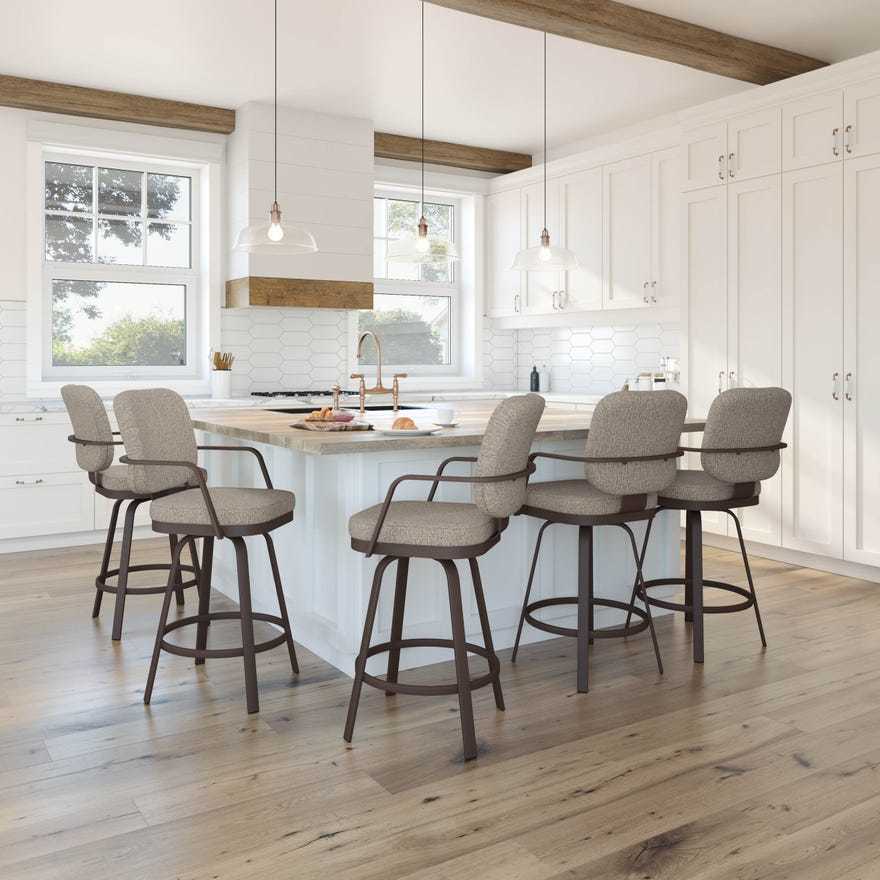 Dorsey Counter Height Swivel Stool 4159626/25DX by Amisco at Callan