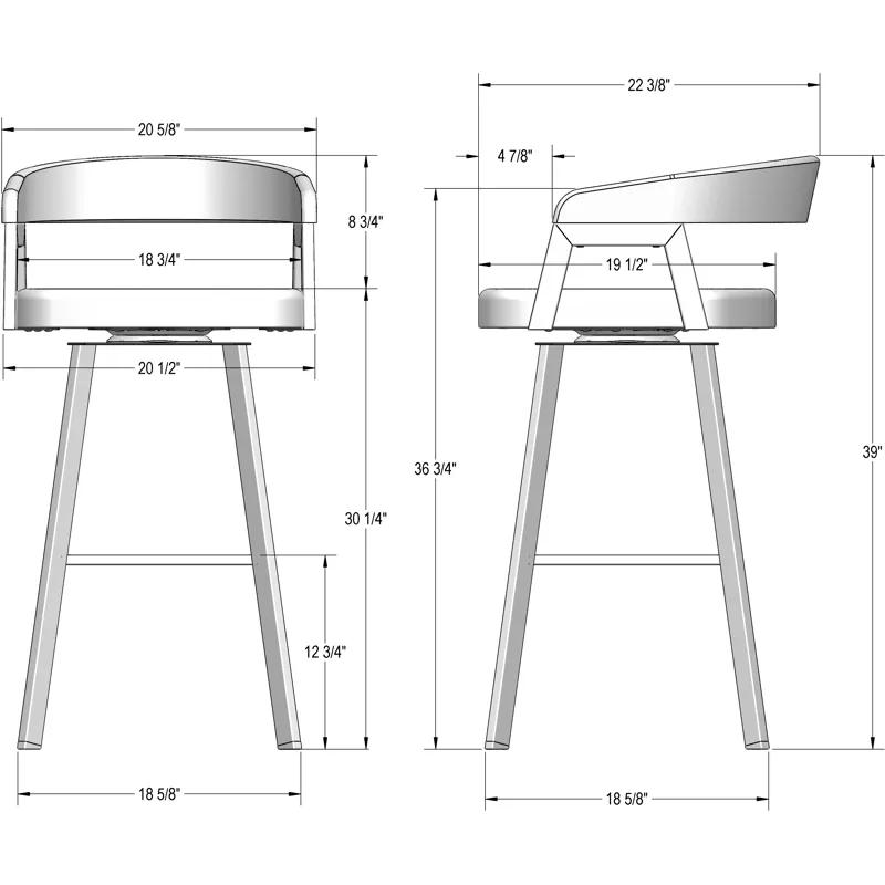 Carmela Swivel Stool - Bar Height