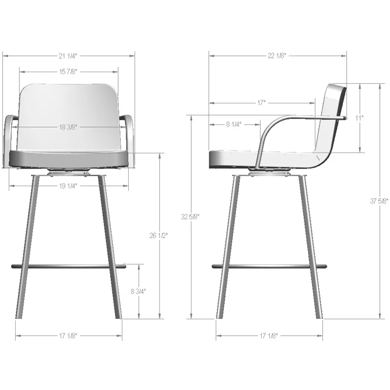Tricia Swivel Stool - Counter Height
