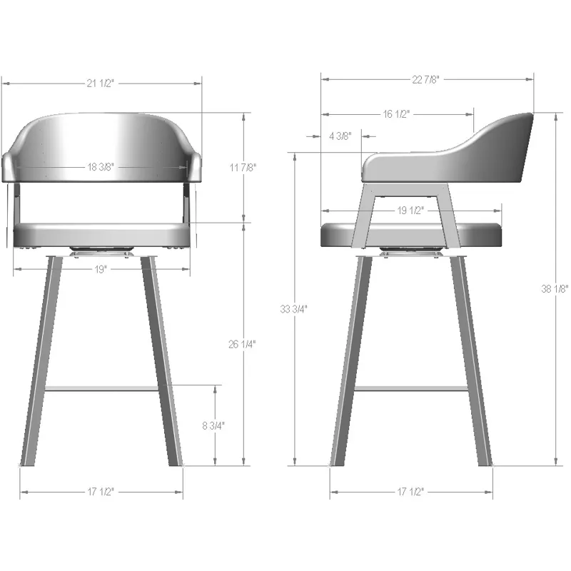 Carmen Swivel Stool - Counter Height