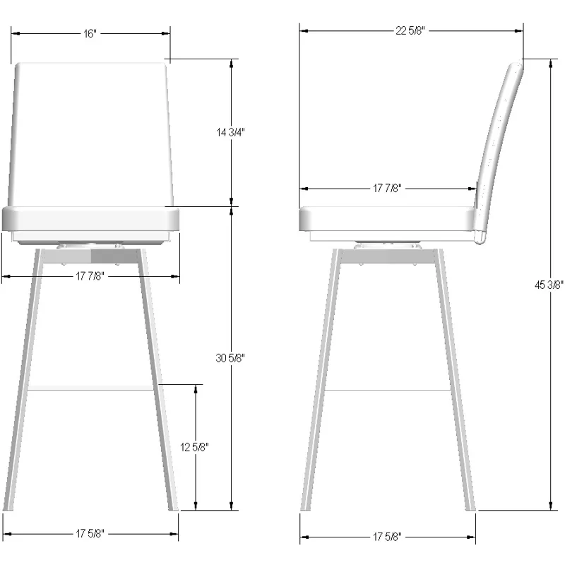 Dorian Swivel Stool - Bar Height