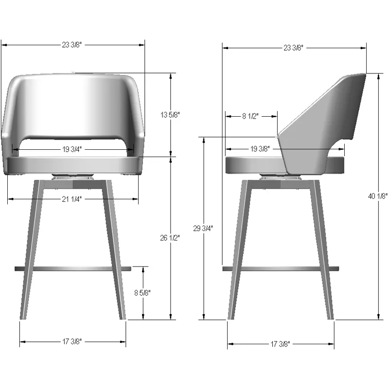 Lorna Swivel Stool - Counter Height