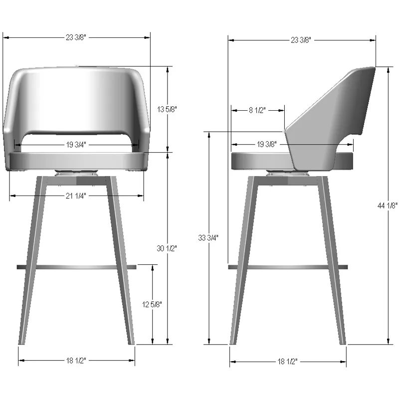 Lorna Swivel Stool - Bar Height