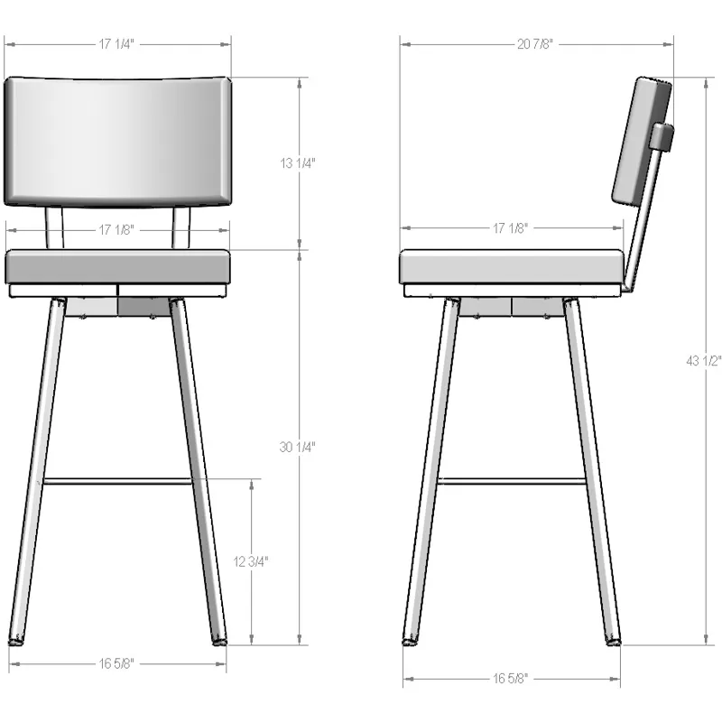 Wesley Swivel Stool - Bar Height