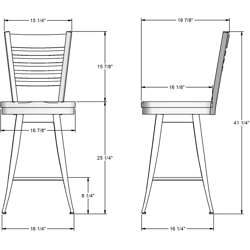 Edwin Swivel Stool - Counter Height