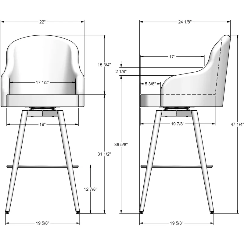 Weston Swivel Stool - Bar Height