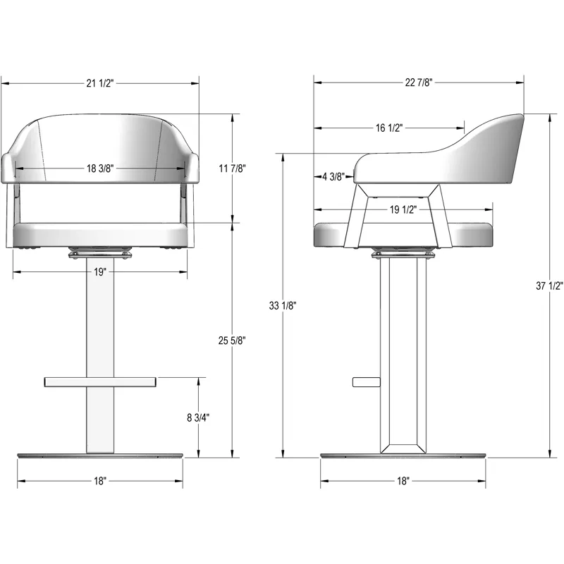 Jayden Swivel Stool - Counter Height