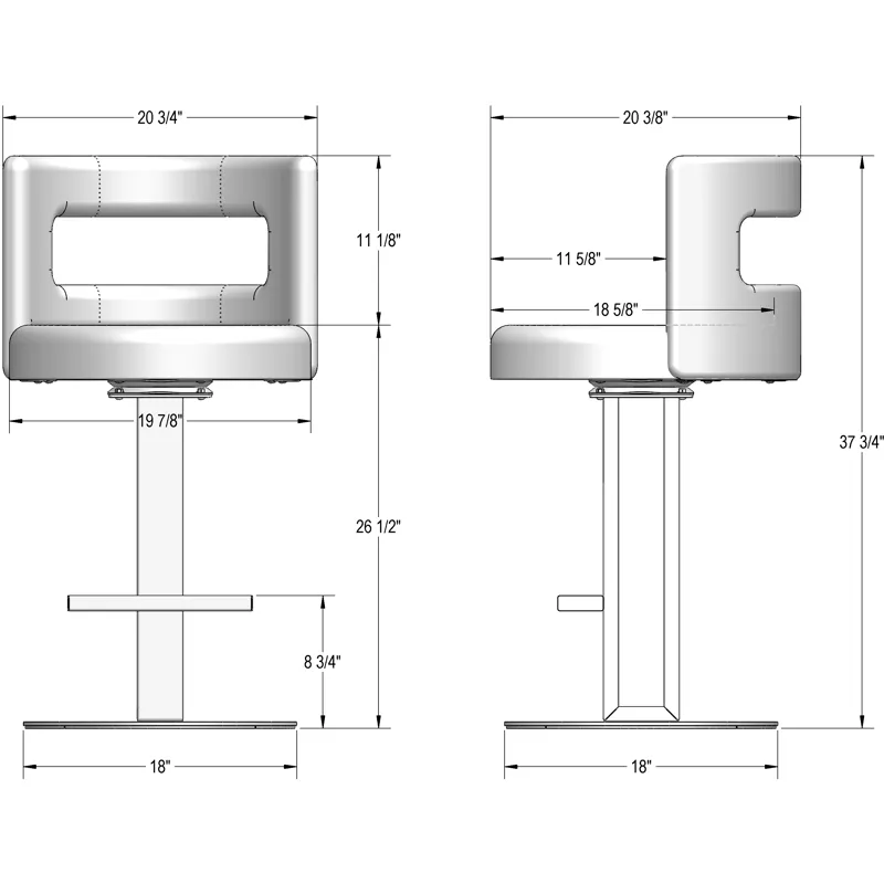 Ingrid Swivel Stool - Counter Height