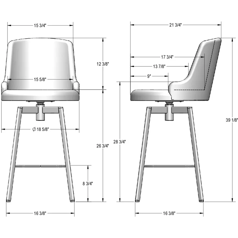 Diego Swivel Stool - Counter Height