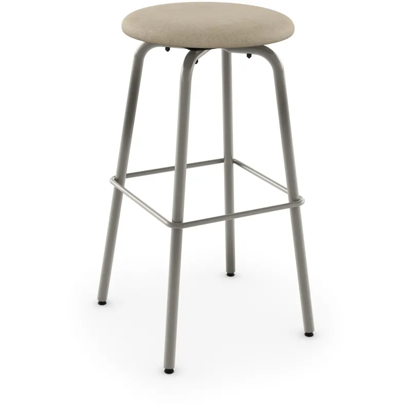 Button Swivel Stool - Bar Height