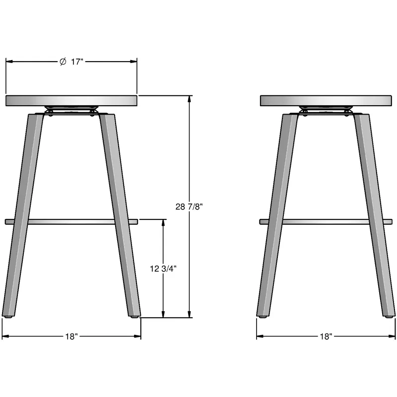 Walden Swivel Stool - Bar Height