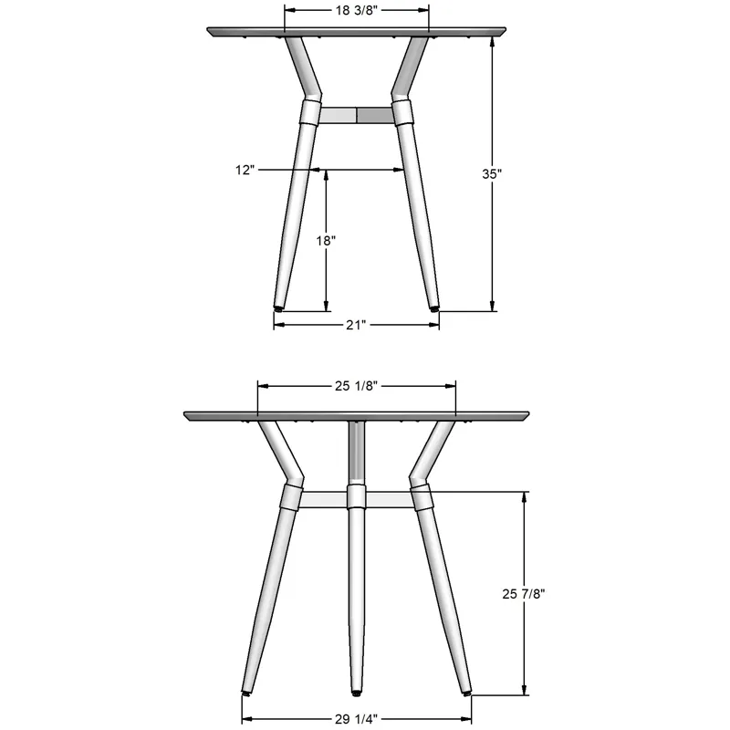 Link Pub Table Base - Counter Height
