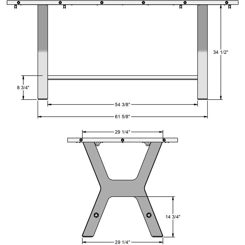 Parade Pub Table Base - Counter Height