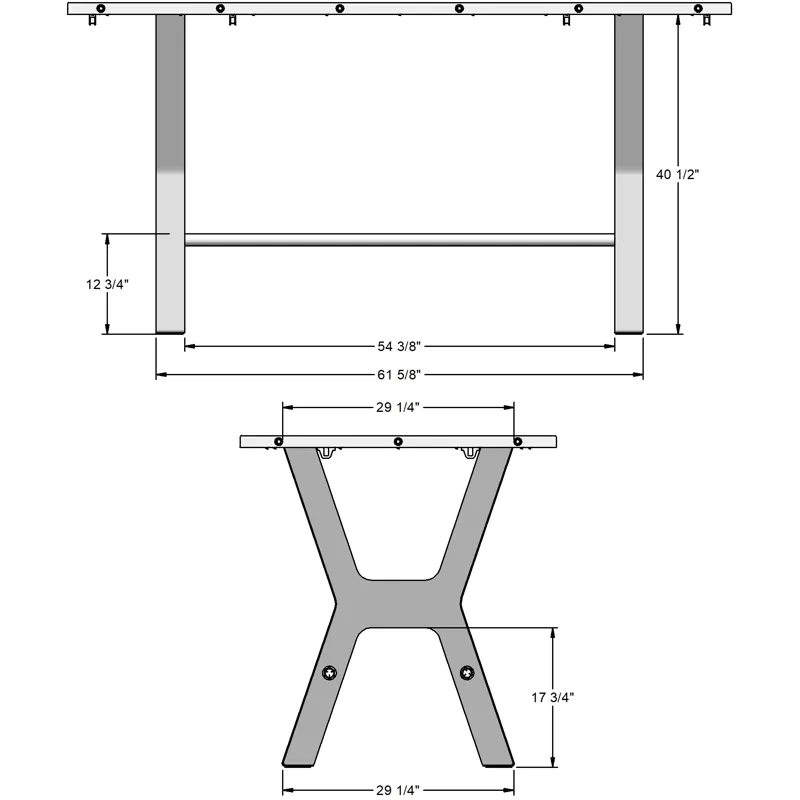 Parade Pub Table Base - Bar Height