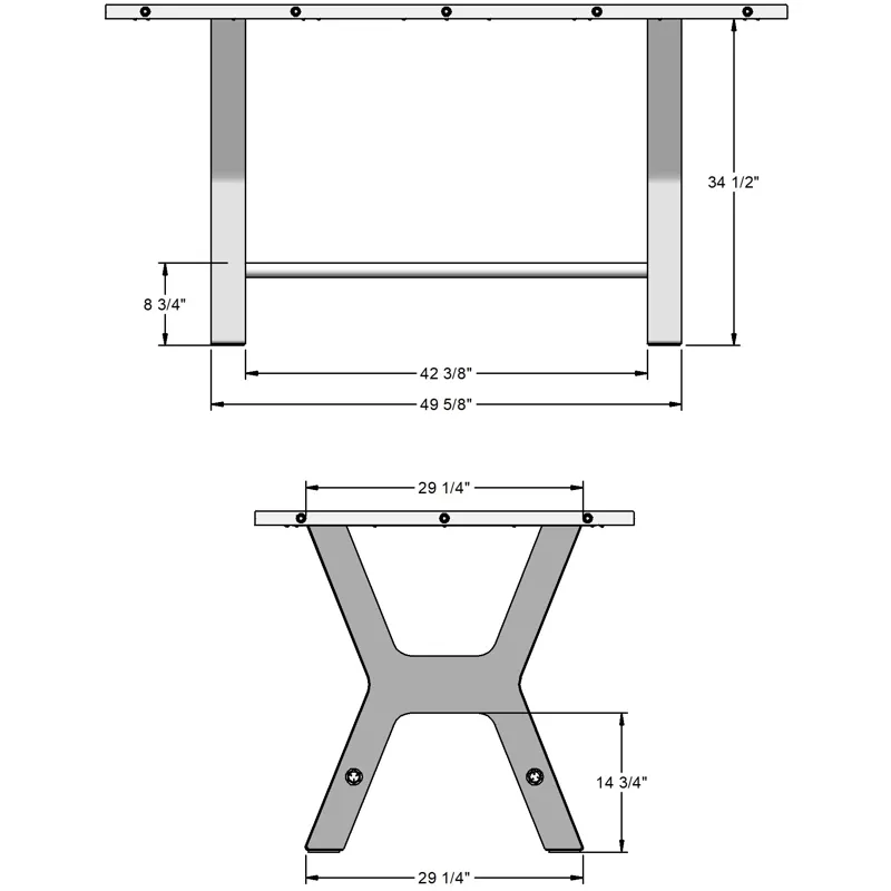 Parade Pub Table Base - Counter Height
