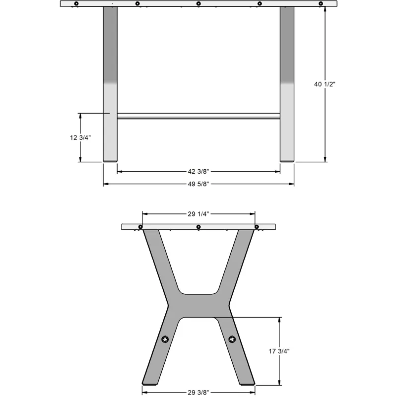 Parade Pub Table Base - Bar Height