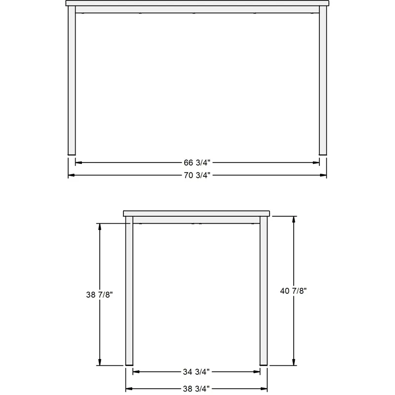 Bennington Pub Table Base - Bar Height