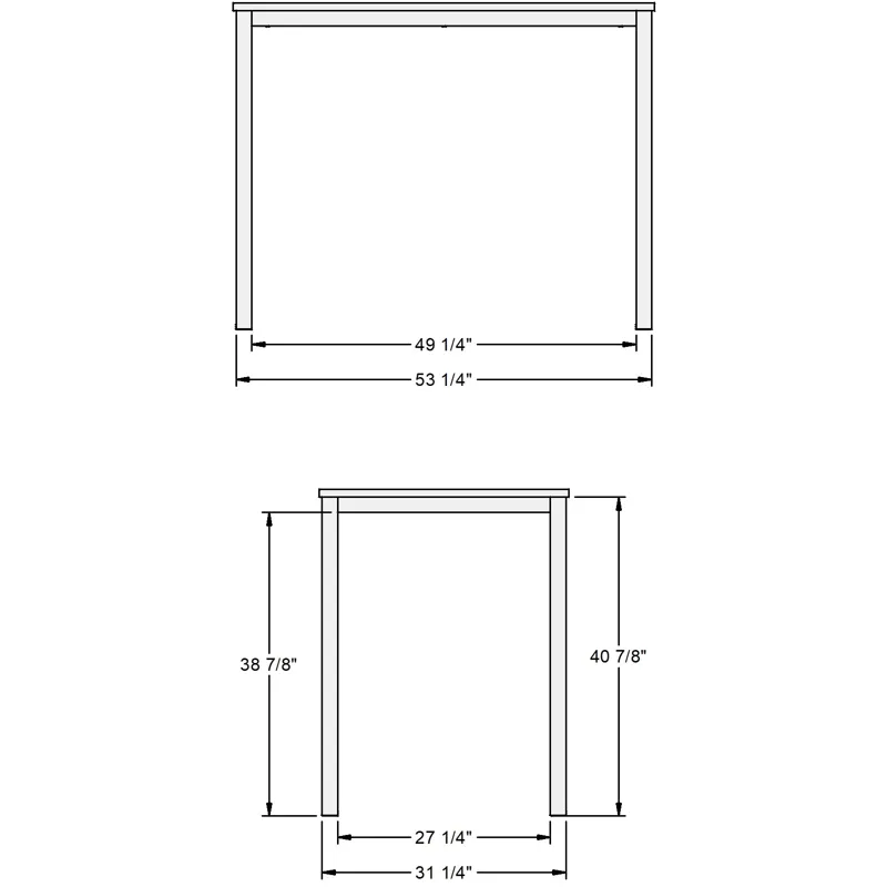 Azilis Pub Table Base - Bar Height